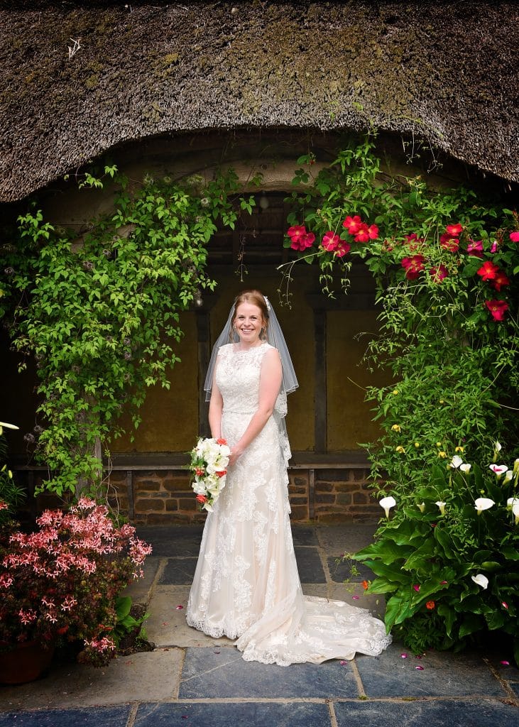 a woman in a wedding dress