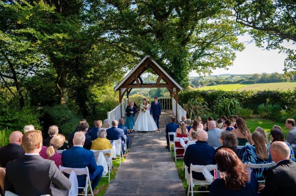 a group of people under a gazebo