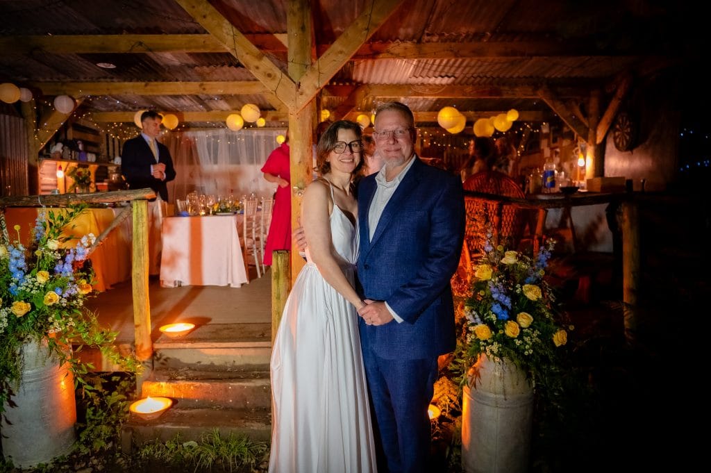 a man and woman posing for a picture